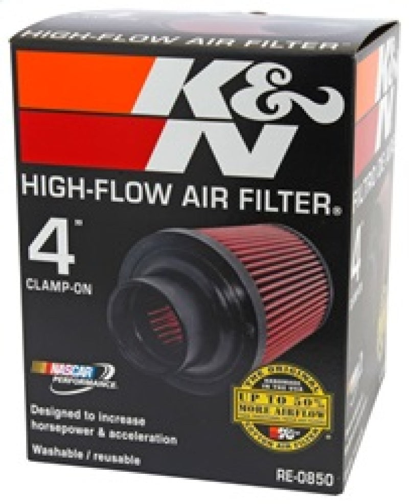 K&N Engineering K&N Universal Air Filter (4in. Flange / 6in. Base OD / 4-5/8in. Top OD / 6in. Height)