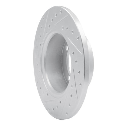 R1 Concepts R1 1981-1987 Saab 900 Front Right Drilled & Slotted Silver Brake Rotor