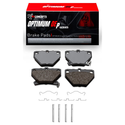 R1 Concepts R1 00-08 Pontiac Vibe Rear Optimum OE Pads & Hardware Kit