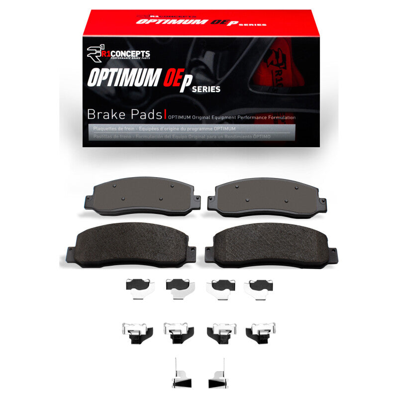 R1 Concepts R1 10-12 Ford F-350 Super Duty 4WD Front Optimum OE Pads & Hardware Kit