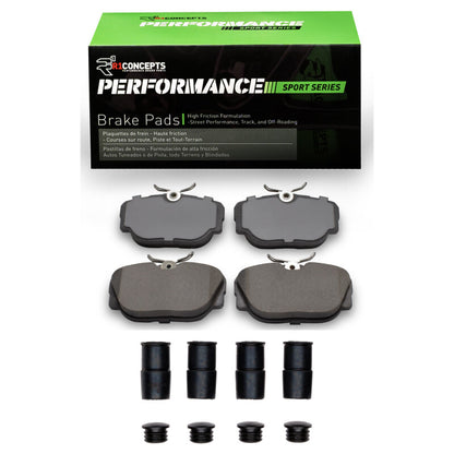 R1 Concepts R1 84-91 BMW 325I (USA/Canada) Front Performance Sport Pads & Hardware Kit