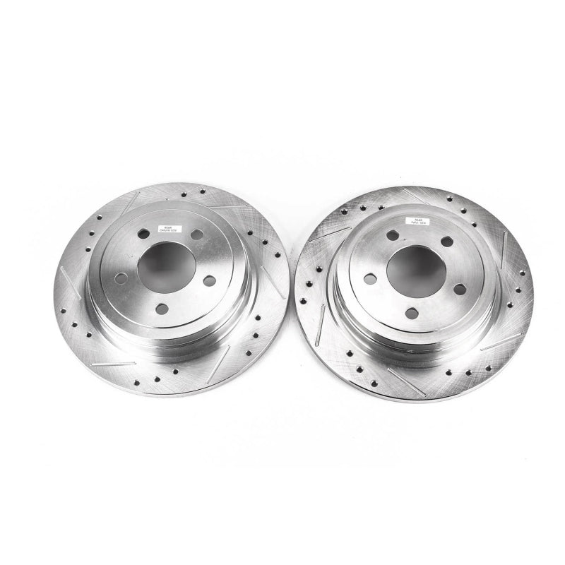 PowerStop Power Stop 2003 Ford Explorer Sport Rear Evolution Drilled & Slotted Rotors - Pair