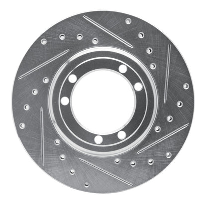 R1 Concepts R1 92-04 Hummer H1 Rear Right Front Right Drilled & Slotted Silver Brake Rotor