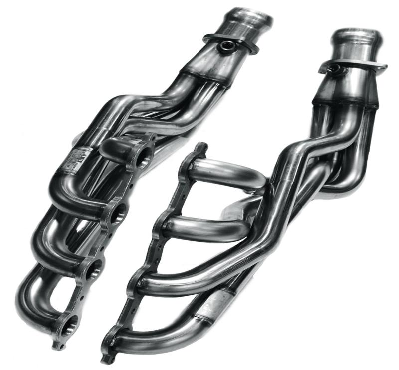 Kooks Headers Kooks 09-14 Cadillac CTS-V LSA 6.2L 1-7/8in x 3in SS Longtube Headers and Green Catted SS X-Pipe
