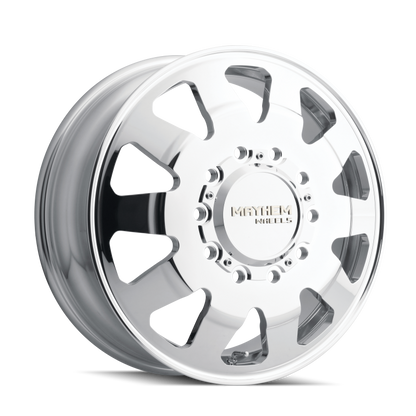 Mayhem 8181 Challenger Dually 22x8.25 / 10x225 BP / 169mm Offset / 170.1mm Hub Polished Wheel