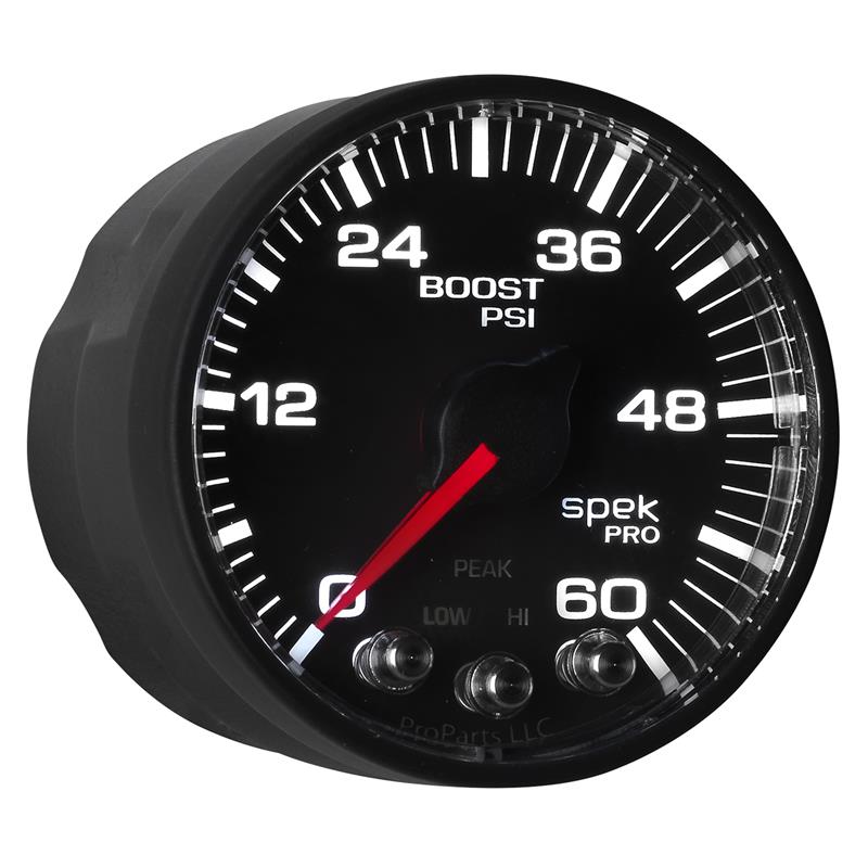 Autometer Spek-Pro 52.4mm 0-60 PSI Digital Stepper Motor Boost Gauge