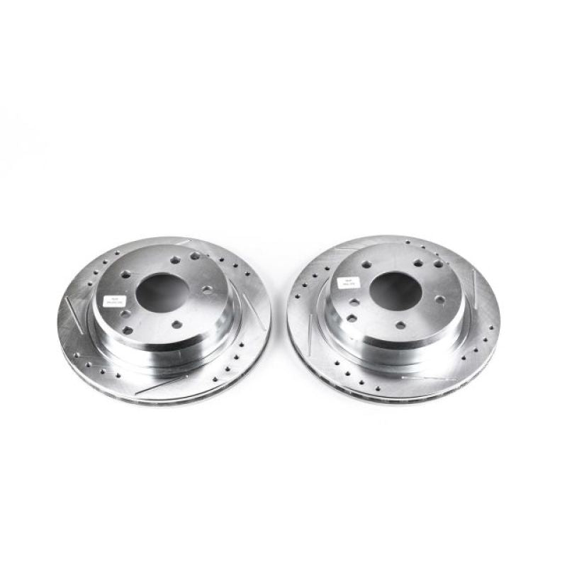 PowerStop Power Stop 84-87 Chevrolet Corvette Rear Evolution Drilled & Slotted Rotors - Pair