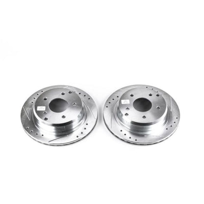 PowerStop Power Stop 84-87 Chevrolet Corvette Rear Evolution Drilled & Slotted Rotors - Pair