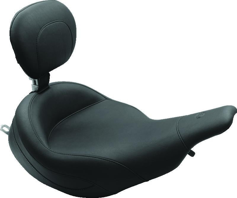 Mustang Motorcycle Mustang 04-08 Honda VTX1800N Wide Touring 2PC Seat - Black