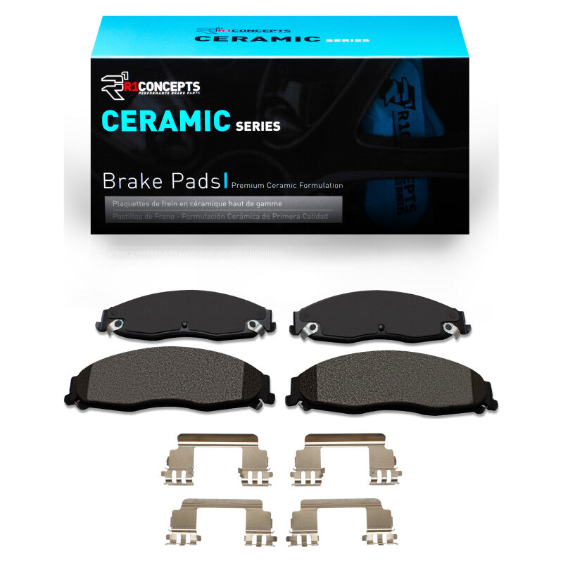 R1 Concepts R1 03-08 Cadillac STS Front Ceramic Pads & Hardware Kit