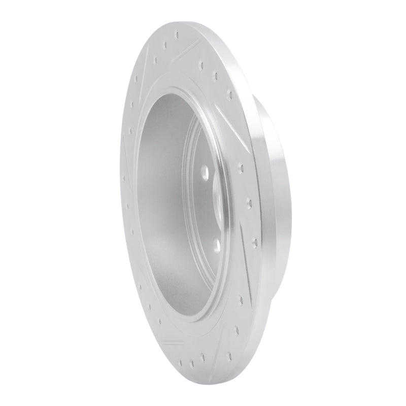 R1 Concepts R1 03-05 Ford Explorer Sport Rear Right Drilled & Slotted Silver Brake Rotor