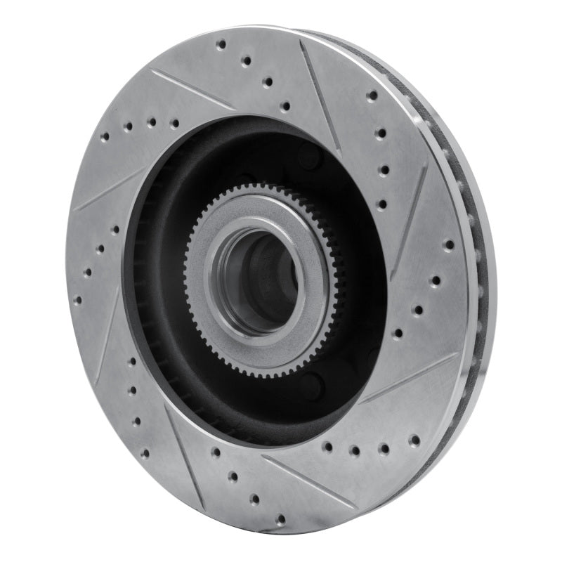 R1 Concepts R1 05-07 Ford F-250 2WD (Super Duty) Front Left Drilled & Slotted Silver Brake Rotor