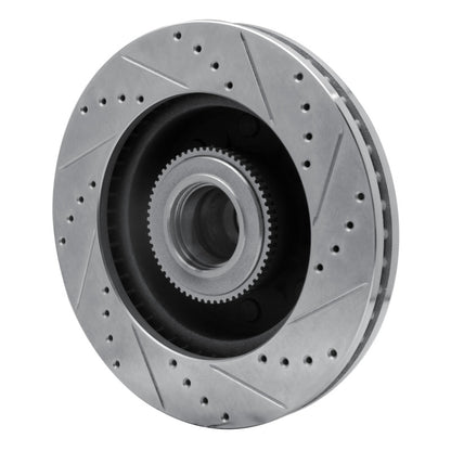 R1 Concepts R1 05-07 Ford F-250 2WD (Super Duty) Front Left Drilled & Slotted Silver Brake Rotor