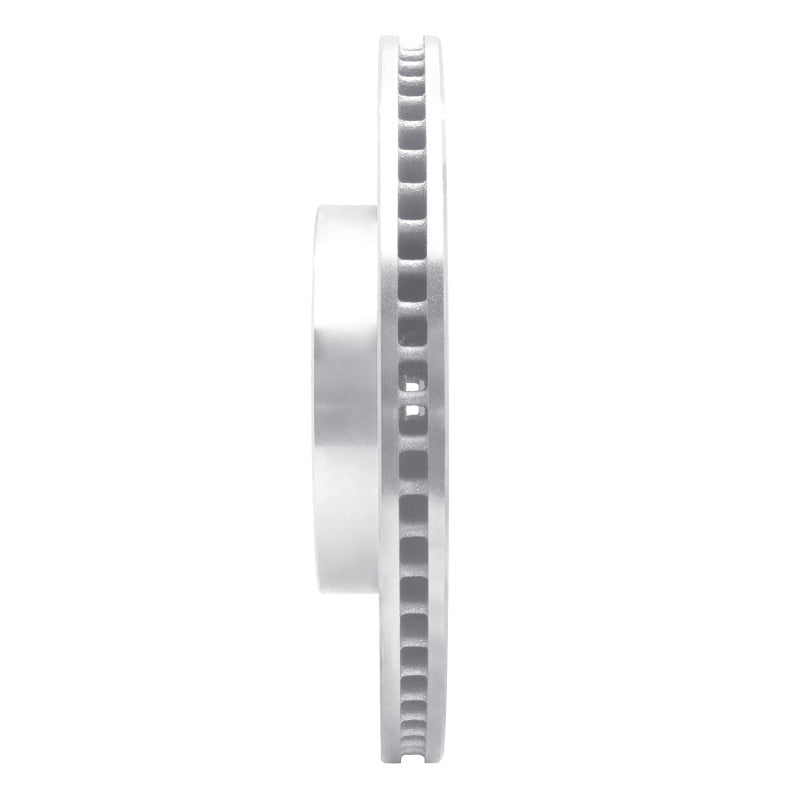 R1 Concepts R1 16-25 Honda Civic Coupe Front Left Drilled & Slotted Silver Brake Rotor