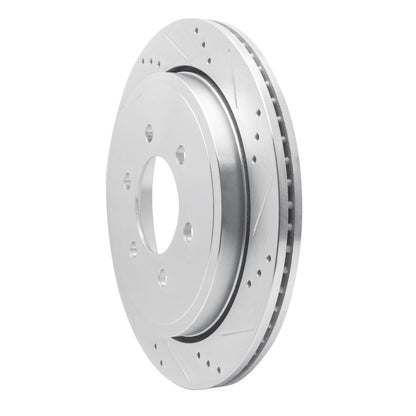 R1 Concepts R1 02-06 Ford Expedition Rear Right Drilled & Slotted Silver Brake Rotor