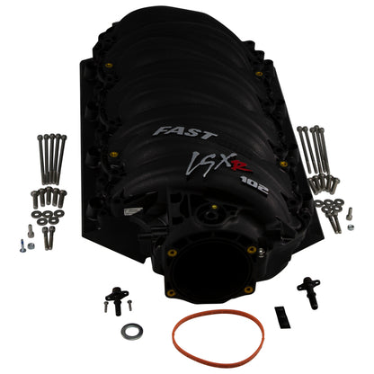 FAST LSXR 102MM Rect Port Intake Manifold - Black w/ 102MM Big Mouth Billet Throttle Body (Kit)
