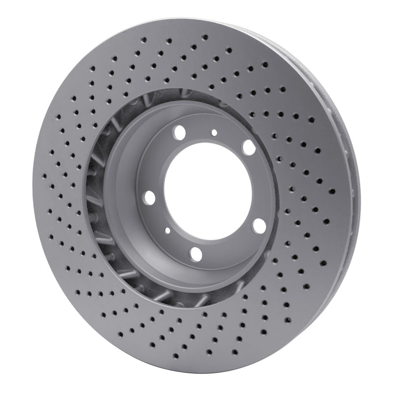 DFC 99-23 Porsche 718 Cayman Right Front Drilled GeoSPEC Coated Rotor