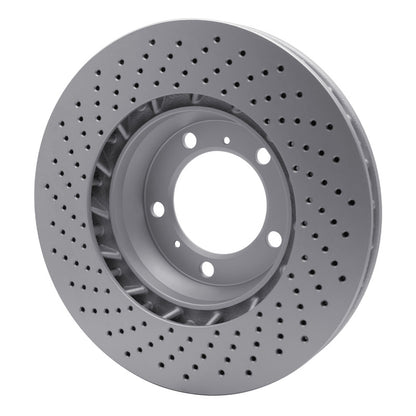 DFC 99-23 Porsche 718 Cayman Right Front Drilled GeoSPEC Coated Rotor