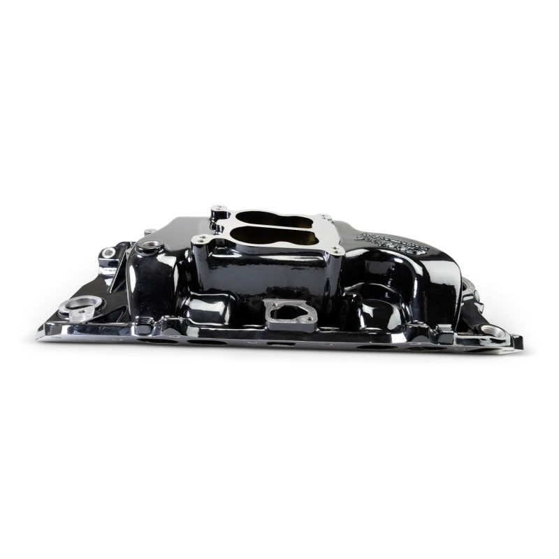 Edelbrock 65-90 BB Chevy Oval Port Heads Performer 2-O Manifold - Black Plasma