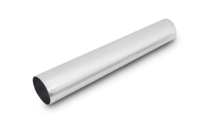 Vibrant 3in O.D. Universal Aluminum Tubing (18in long Straight Pipe) - Polished