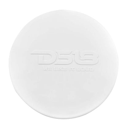 DS18 Marine 8in 2-Way 175 Watts RMS 4 ohm Digital LED Lights Bullet Tweeter Covers Included White