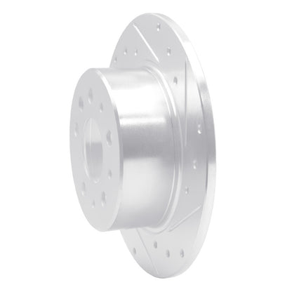 R1 Concepts R1 61-91 Mercedes-Benz 220D Rear Right Drilled & Slotted Silver Brake Rotor