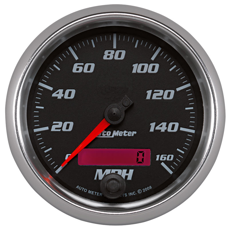 Autometer Pro-Cycle Gauge Speedometer 3 3/8in 160Mph Elec. Programmable Black
