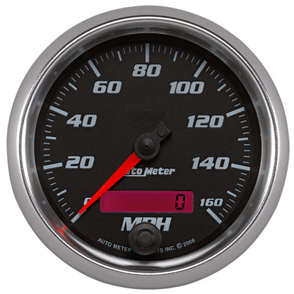 Autometer Pro-Cycle Gauge Speedometer 3 3/8in 160Mph Elec. Programmable Black