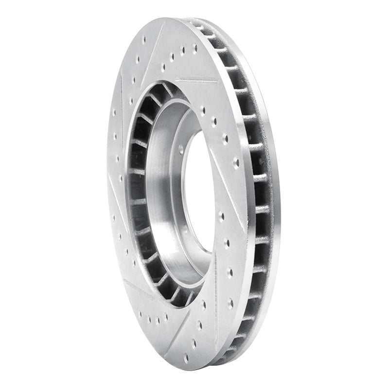 R1 Concepts R1 86-86 Porsche 944 Turbo Front Right Drilled & Slotted Silver Brake Rotor