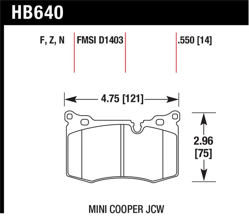 Hawk Performance Hawk 09-10 Mini Cooper HPS Street Front Brake Pads