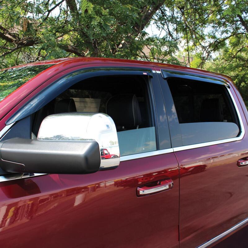 Westin 2019 RAM 1500 Crew Cab (Non Classic) Slim Wind Deflector 4pc - Smoke