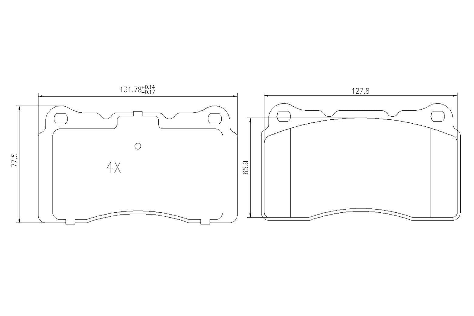 BOGAP V8210112 Brake Pad Set, Disc Brake | ML Performance Car Parts