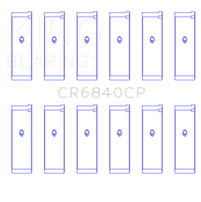 King Engine Bearings 05-12 Nissan VQ40DE 6 Cyl Rod Bearing Set - Size STD