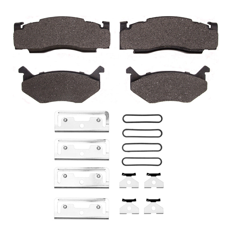 DFC 73-89 Chrysler Imperial Rear/Front 5000 Advanced Semi Metallic Brake Pads and Hardware Kit