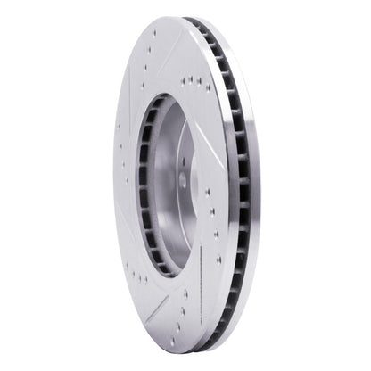 R1 Concepts R1 01-05 Hyundai SANTA FE Front Right Drilled & Slotted Silver Brake Rotor