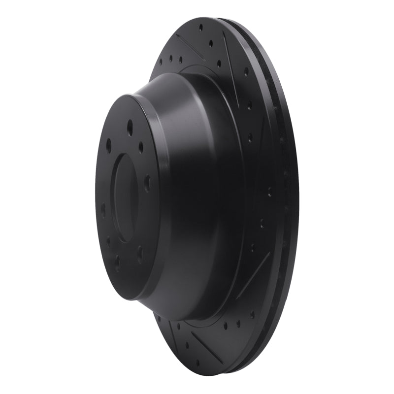 R1 Concepts R1 02-09 Buick Rainier Rear Right Drilled & Slotted Black Brake Rotor