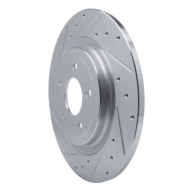 R1 Concepts R1 20-25 Ford Explorer Rear Left Drilled & Slotted Silver Brake Rotor