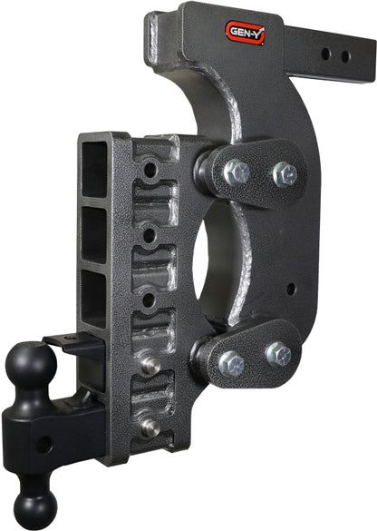 GEN-Y Hitch Gen-Y The Boss Torsion-Flex 2.5in Receiver 18in Drop Hitch w/Dual-Ball/Pintle Lock/Stab Kit