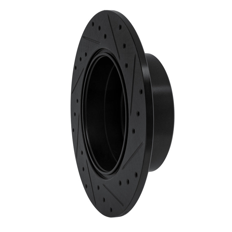 R1 Concepts R1 97-08 Chevrolet ASTRA (Mexico) Rear Left Drilled & Slotted Black Brake Rotor