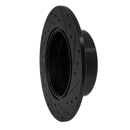 R1 Concepts R1 97-08 Chevrolet ASTRA (Mexico) Rear Left Drilled & Slotted Black Brake Rotor