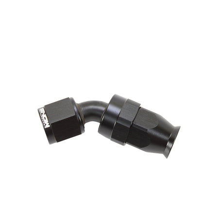 Snow Performance Snow -8AN 45 Degree PTFE Hose End (Black)