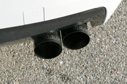 Dinan 11-16 BMW 550i (F10) Free Flow Axleback Exhaust System - Black Tips