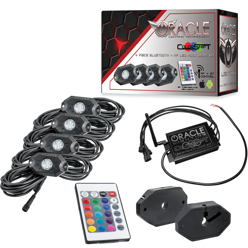 ORACLE Lighting Oracle Bluetooth + RF Underbody Rock Light Kit - 4 PCS - ColorSHIFT