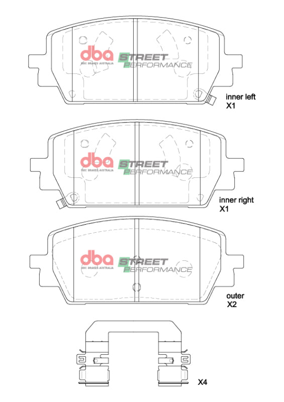 DBA 2021+ Genesis G80 2.5T AWD SP Performance Front Brake Pads