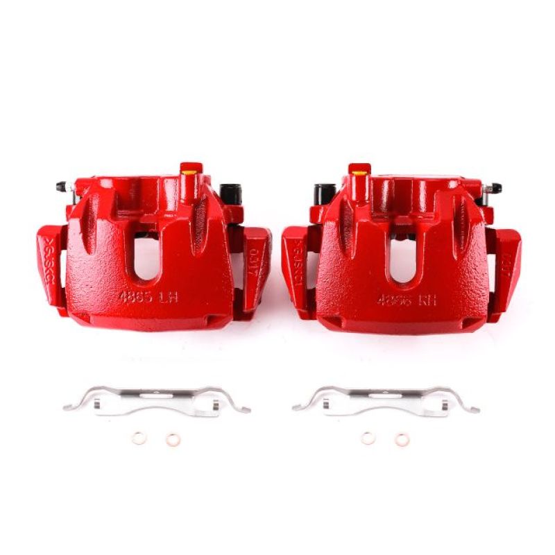 PowerStop Power Stop 11-17 Dodge Durango Front Red Calipers w/Brackets - Pair
