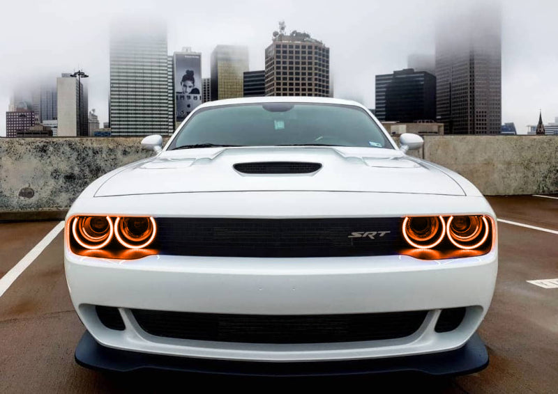 ORACLE Lighting Oracle 15-23 Dodge Challenger Surface Mount Headlight Halo Kit - ColorSHIFT