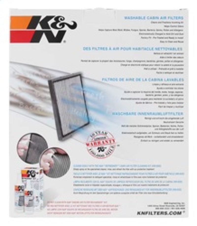 K&N Engineering K&N 2010-2015 Chevrolet Camaro 3.6L V6 / 2010-2015 Chevrolet Camaro SS 6.2L V8 Cabin Air Filter