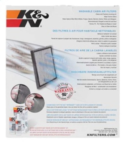 K&N Engineering K&N 2010-2015 Chevrolet Camaro 3.6L V6 / 2010-2015 Chevrolet Camaro SS 6.2L V8 Cabin Air Filter