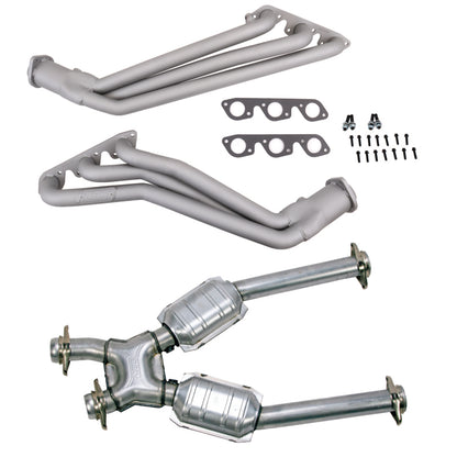 BBK 99-04 Ford Mustang V6 1-5/8in Long Tube Headers w/High Flow Catted X-Pipe (Ti Ceramic)