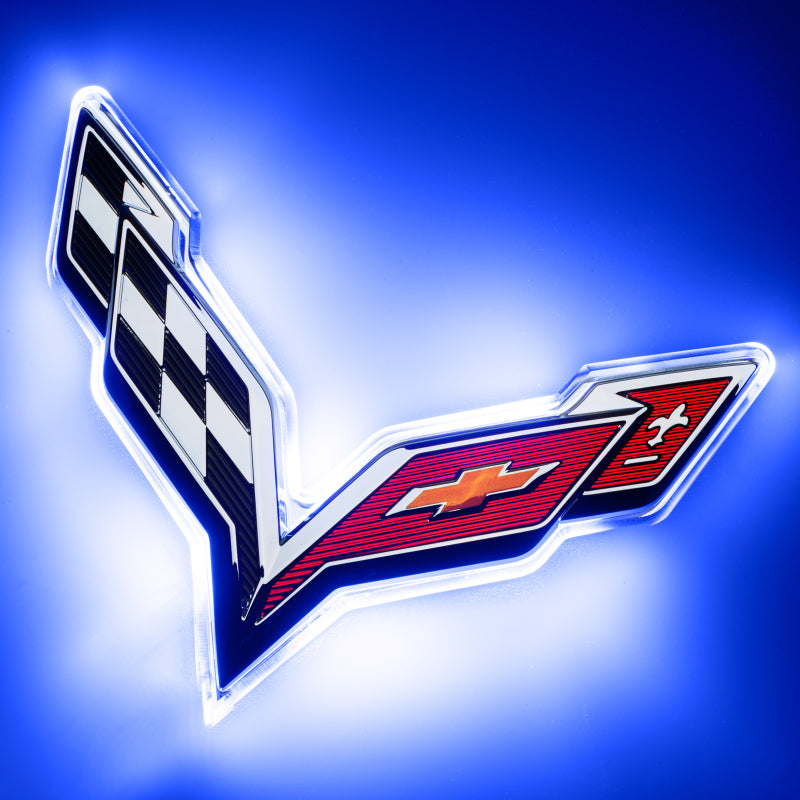 ORACLE Lighting Oracle Corvette C7 Rear Illuminated Emblem - Dual Intensity - Blue